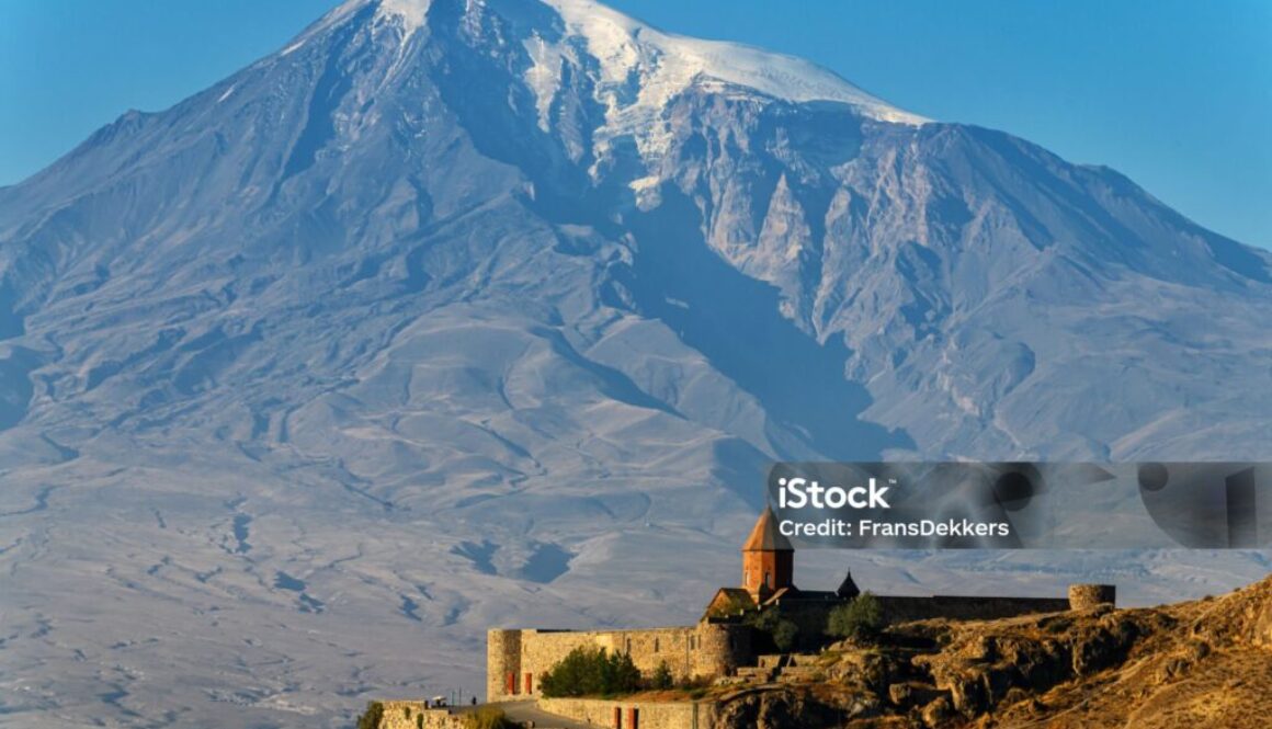 Khor Virap Monastery and mount Ararat